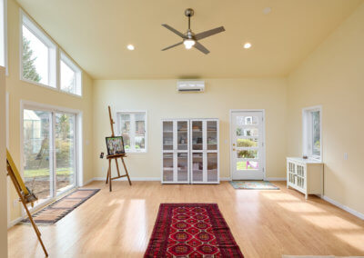 inside view of sunroom addition